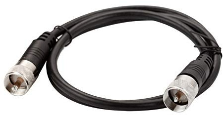 RG8x Coaxial Cable, CB Antenna Cable, Ancable 2ft UHF Male to Male Low Loss CB coax Cables, 50 Ohm for HAM Radio, Antenna Analyzer, Dummy Load, SWR Meter