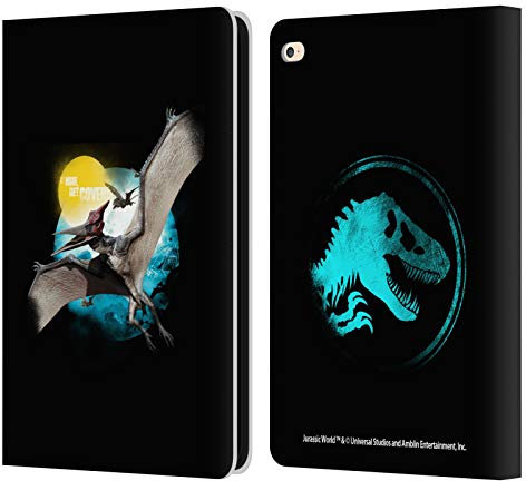 Head Case Designs Licenciado Oficialmente Jurassic World Pteranodon Arte Clave Carcasa de Cuero Tipo Libro Compatible con Apple iPad Air 2 (2014)