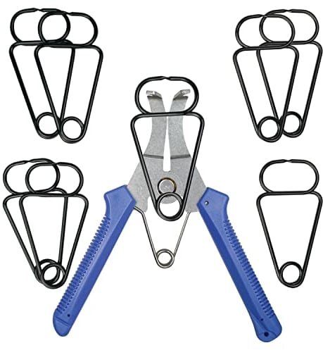 IRONSTAR Miter Spring Clamps Pliers for Woodworking, Including 8 Spring Clamps