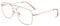 GQUEEN Pilot Style Fake Glasses Fashion Retro Vintage Metal Frame Clear Lens Glasses Womens Mens UV400