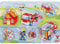 goki 57375 - Steckpuzzle Feuerwehreinsatz aus Holz - 7 Teile
