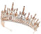 Barockrhinestone Königin Krone Tiara: Kristall Braut Hochzeit Tiara Diamand Prinzessin Krone Braut Kostüm Schmuck Haarschmuck Golden