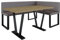Eckbank Akiko Metal mit Tisch - Eckbankgruppe für Ihrem Esszimmer, Küche modern, Sitzecke, Essecke. Perfekt für Küche, Büro und Rezeption. Solide und Starke Verarbeitung. (Soft 30, 168x128 rechts)