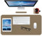 Leder-Schreibtischunterlage, wasserdichte Schreibtischunterlage für Schreibtisch, Schreibtischunterlage für Tastatur und Maus, Leder-Mauspad-Schutz für Büro und Zuhause, 76 * 36.5cm(M Dark apricot)
