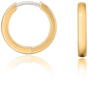 Limerencia G23 Pure Titanium Hypoallergenic Huggie Hoop Earrings for Women Girls Sensitive Ears (8 Millimeters, gold)
