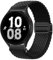 XMUXI 20mm Nylon Armband Kompatibel mit Samsung Galaxy 7/6/5/4 40mm 44m/Galaxy 6 Classic/5 Pro/4 Classic, Magnet Sport Uhrenarmband für Damen Herren Elastische Geflochtenes, Schwarz