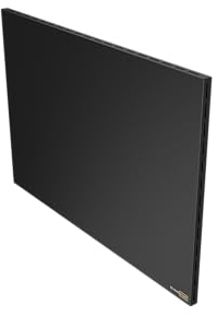 SCHMIDBAUER® Infrarotheizung Hybrid 700 Watt Schwarz Tafel bemalbar - integr. Thermostat/Standfuß - Infrarottechnik mit Raumluft-Konvektion - Elektroheizung - Direktheizung