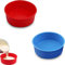 2 Stück Silikon Kuchenformen Rund Backform Backen 6 Zoll Antihaft Kuchenform Silikon Tortenform Backformen Silikonform Set für Kuchen und Brote Regenbogenkuchen