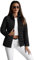 OZONEE Damen Übergangsjacke Regenjacke Jacke Übergang Jacken Herbst Bomberjacke Stehkragen Kapuze Steppjacke Kapuzenjacke Leichte Outdoor Puffer Jacket Gepolstert 777/2163K/392 SCHWARZ M