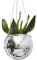 KTW1A3 15cm Pots de Fleurs à Suspendre avec Chaînes, Disco Ball Jardiniere Suspendue, Boule a Facette Pot de Fleur Suspendu, Jardinière Boule Disco, Suspension Plante Exterieur, Interieur