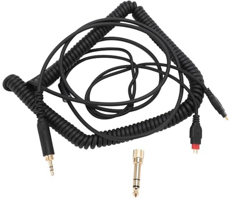ASHATA Cavo per Cuffie a Spirale da 3,5 Mm da 2 M a 5 M, Spina da 3,5 Mm 1/8 Cavo Audio da 6,35 Mm 1/4 per Cuffie HD650 HD660S HD600 HD6XX HD580 HD565 HD545 HD535