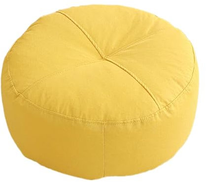 LOVIVER Rundes Bodenkissen Meditations-Bodenkissen Deko-Yogakissen Kleines Bodenkissen Sitzkissen für Yoga Balkon, Gelb