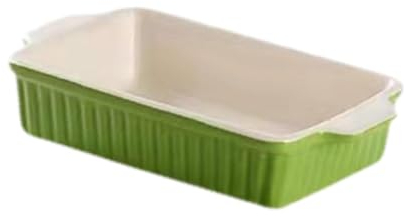 Folpus Ceramic Bakeware,Large Lasagna Pan Deep for Oven,Serving Dish Porcelain Baking Dishes for Restaurants Cake Picnics Barbecues, Rectangular