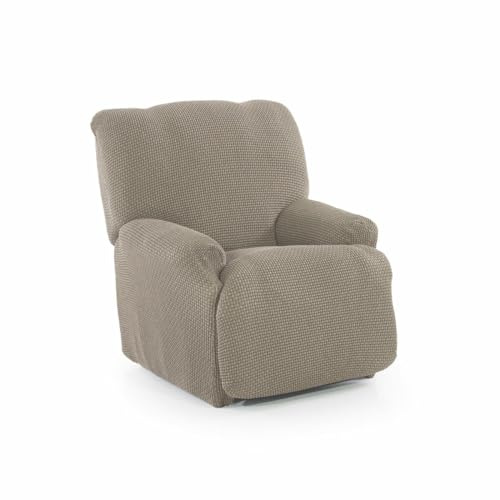SOFASKINS® Sofabezug für Relaxsessel, super elastisch, Sofabezug, atmungsaktiv und langlebig, einfach anzubringen, Größe 70-90 cm, Leinen