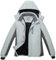 OutPro Herren Skijacke Winterjacke Warme FleecejackeWasserdicht Winddicht Funktions Baumwolljacke Winterjacke Outdoor Wandern Tiefes Berggrau,M