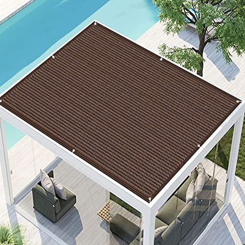 Sonnenschutz für den Außenbereich, 7 x 7 m, 95 % UV-Block, reißfest, langlebig, Terrassenüberdachung für Gartenpartys - Weiß