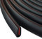 3 Meter Rubber Edge Trim, Black U Channel Edge Trim Self-Adhesive Channel Door Seal Strip for Sheet Metal Door Frame Windows, Fits 0.5-2mm Edges