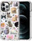 MOSNOVO Case for iPhone 12 Pro Max, [Buffertech 6.6ft Military-Grade Drop Protection] [Anti Peel Off Tech] Clear TPU Bumper Phone Case Cover Design - The Cat Brigade