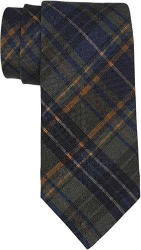Brooks Brothers Unregelmäßige Luxus-Krawatte im antiken Madder Karomuster, Mehrfarbig, Medium
