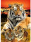 DAERLE Diamond Painting Mère tigre avec ses petits, Diamant Painting Kit Complet Animal, Diamond Peinture Diamant Adulte, Convient Pour La Décoration Murale à La Maison 30x40cm