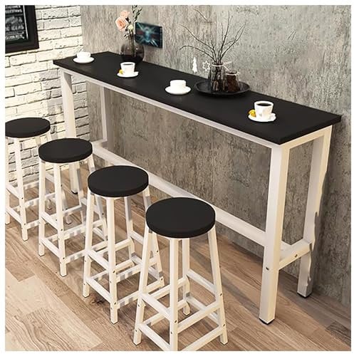 Thekenhöhe Esstisch Langer Frühstücksbartisch - Moderne Holzkonsole Sofatisch für Hausbar - Schmaler Küchentisch