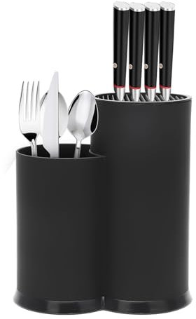 Yuragim Messerblock Schublade, Messer Organizer Schublade, Messerblock ohne Messer, Messerhalter Schublade, Messer Schubladeneinsatz für 18 Messer Besteckkasten für Schubladen Arbeitsfläche Küc