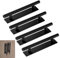 Wardrobe Handles 4 PCS Wardrobe Door Handles Stick on Handles Drill-Free Sliding Door Handle 15cmx3.5cm Suitable for Refrigerator Kitchen Bathroom Closet Wardrobe Dresser Window Handle (Black)