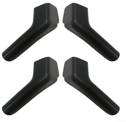 SMZhomeone 4 Stück RV-Dachrinnen-Auslauf, Regenwasserablauf, Wasserk für Wohnmobile, Wohnwagen, 7,6 cm lang (schwarz)