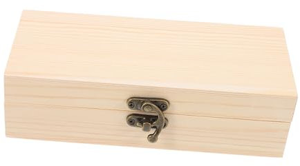 HEALLILY Unbemalte Holzkiste für Diy-projekte Aufbewahrungskiste aus Holz für Schmuck und Erinnerungsstücke Bastelkiste mit Rechteckiger Form