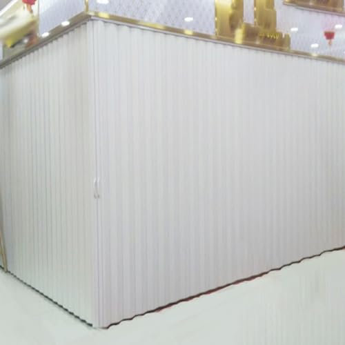 Porte De Douche D’Angle Portes Intérieures Pliantes De 205cm De Haut - Personnalisées, 600 650 700 750 800 850 900 950 1000 1050 1100 MM Portes Accordéon En PVC Blanc Pour Buanderie(60x100x205cm)