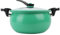 Micro Pressure Pot, 11inch Fast Heating Mini Pressure Cooker with Lock Handle, Non-Stick Micro Stockpot for Gas, Induction (Green)
