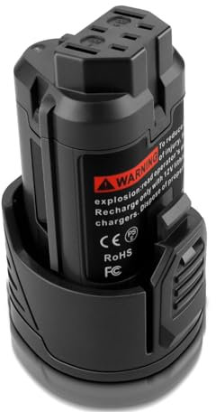 2500mAh Li-ion 12V Battery Compatible for Ridgid 12V R86048 AC82008 AC82048 AC82049 AC82059 Replacement for AEG L1215 L1215P L1215R 584932 954932