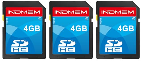 SD Card 4GB 3 Pack, Class 4 Flash SDHC Memory Cards MLC Stanard Secure Digital Cards Camera Cards