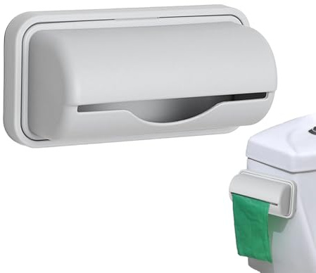 Bin Bag Dispenser Under the Sink, Wall Mounted Bin Bag Dispenser Roll Holder Storage for Kitchen, Living Room, Garden, Bathroom, Garage, Camping