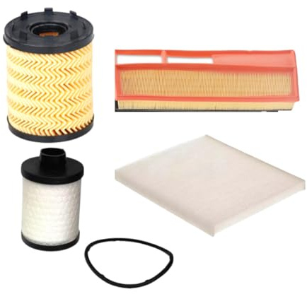KIT 4 FILTRI TAGLIANDO COMPATIBILE CON FIAT PUNTO IDEA LANCIA MUSA YPSILON 1.3 MULTIJET PURFLUX