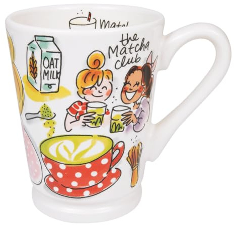 Blond Amsterdam XL-Becher Matcha Princess, 500ml | Keramik, Mazagranform, Für Matcha & Kaffee, Mikrowellengeeignet, Handwäsche empfohlen