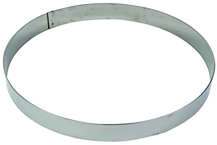 Gobel - Cercle à Mousse en INOX Ø 28 cm - Cercle à Pâtisserie en INOX - Hauteur 4,5 cm - Démoulage Rapide et Parfait - Qualité Supérieure - Fabriqué en France