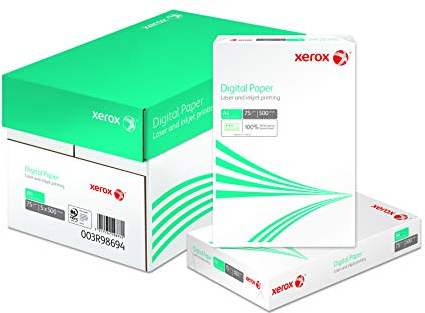 Xerox 003R98694 Digital Paper, Kopierpapier, Druckerpapier, Universalpapier DIN A4 2.500 Blatt Karton mit 5 Pack - 500 Blatt, weiß
