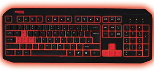 Approx Gaming APPBLIZZARD - Teclado para Gaming, 45 x 16 x 29, Negro y Rojo