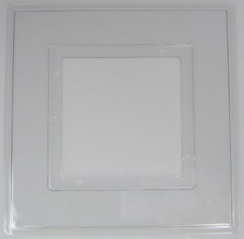 SHOP OF ACCESSORIES® - Pack of 2 Single light switch finger plates. Clear Plastic (1)