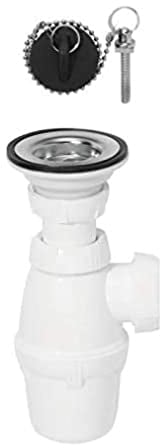 Wirquin 30718876 - Conjunto de lavabo con tapón sin agujero