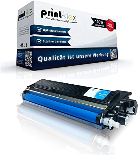 Print-Klex Tonerkartusche kompatibel für Brother DCP 9017 CDW DCP 9022 CDW MFC 9142 CDN MFC 9332 CDW MFC 9342 CDW HL 3142 CW HL 3152 CDW HL 3172 CW TN242 TN 242 TN 242C TN246 TN246C Cyan Blau - Color