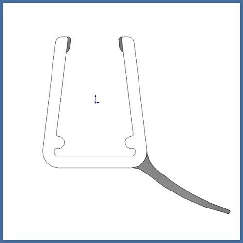 Mitteldichtprofil für Duschen für 6-8mm Glas Duschen, 2010mm