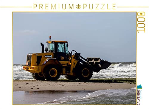 CALVENDO Puzzle Bagger am Strand 1000 Teile Puzzle quer | Lege-Größe cm Foto-Puzzle für glückliche Stunden
