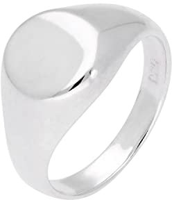 jewellerybox Sterlingsilber Gravierbar Siegelring Größe 70