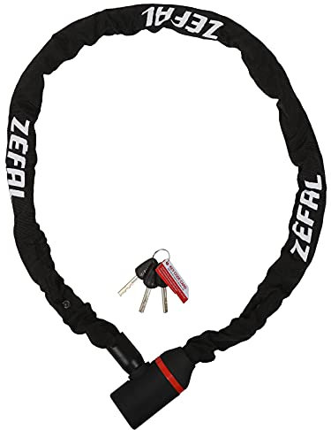 ZEFAL K-Traz M14 Candado para Bicicleta-Cadena, Unisex, Negro, S