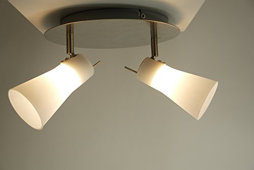 Spotleuchte Strahler Wandleuchte Wandspot G9-28W Halogen Hochvolt Wandlampe Deckenleuchte (2-flammig)