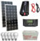 Kit Fotovoltaico 2 KW Pwm Inverter 2000W Pannello Solare 200W Batteria 120 AH 5 LAMPADINE 6 WATT LUCE FREDDA