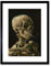 Fine Art Prints Katouigb Van Gogh Kopf Skelett brennende Zigarette gerahmter Wandkunstdruck