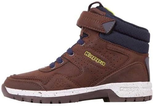 Kappa Mixte Enfant Lithium Kids Baskets Hautes, (Brown/Navy 5067), 25 EU